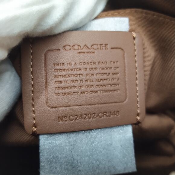 Coach Brown Leather Zipper Closure Crossbody Bag - NWT $328 - Picture 12 of 16